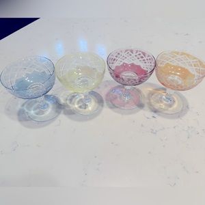 Vintage coupe glasses